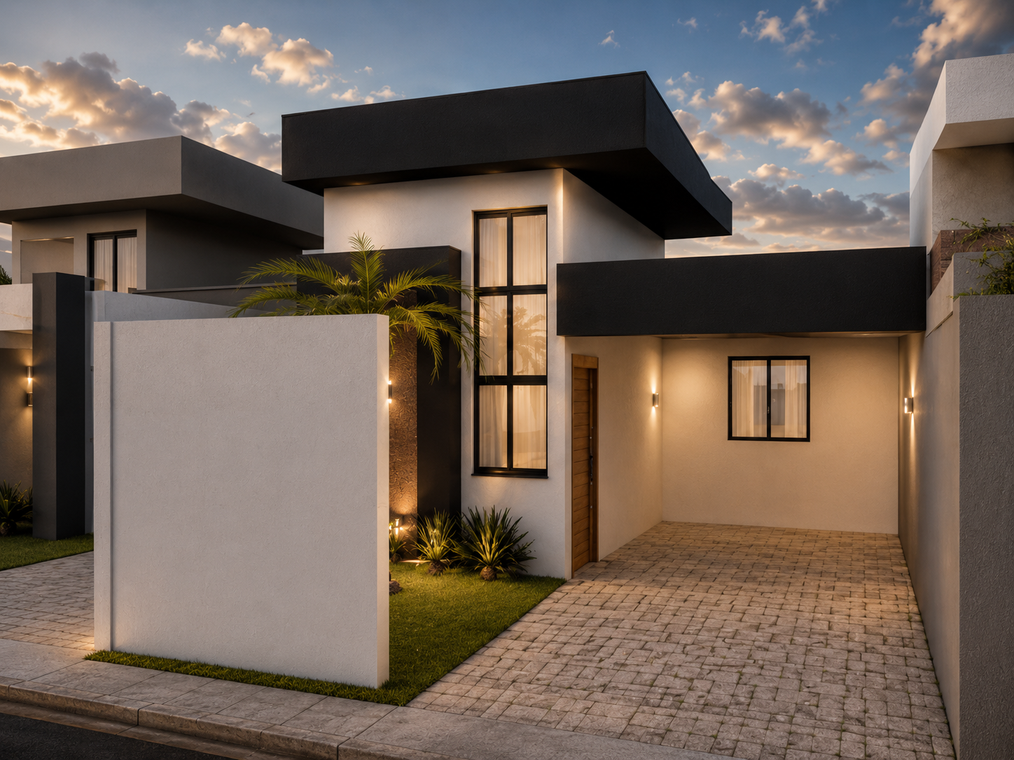 Fachada principal do Projeto Popular Completo